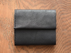 三つ折り小型財布(GS-44)　ブラック
