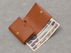 二つ折りミニ財布(GS-64)　紙幣収納イメージ