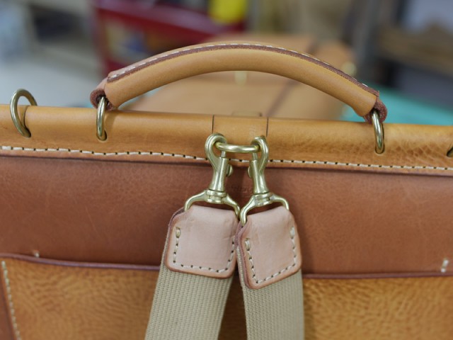 試作鞄の部分ショット