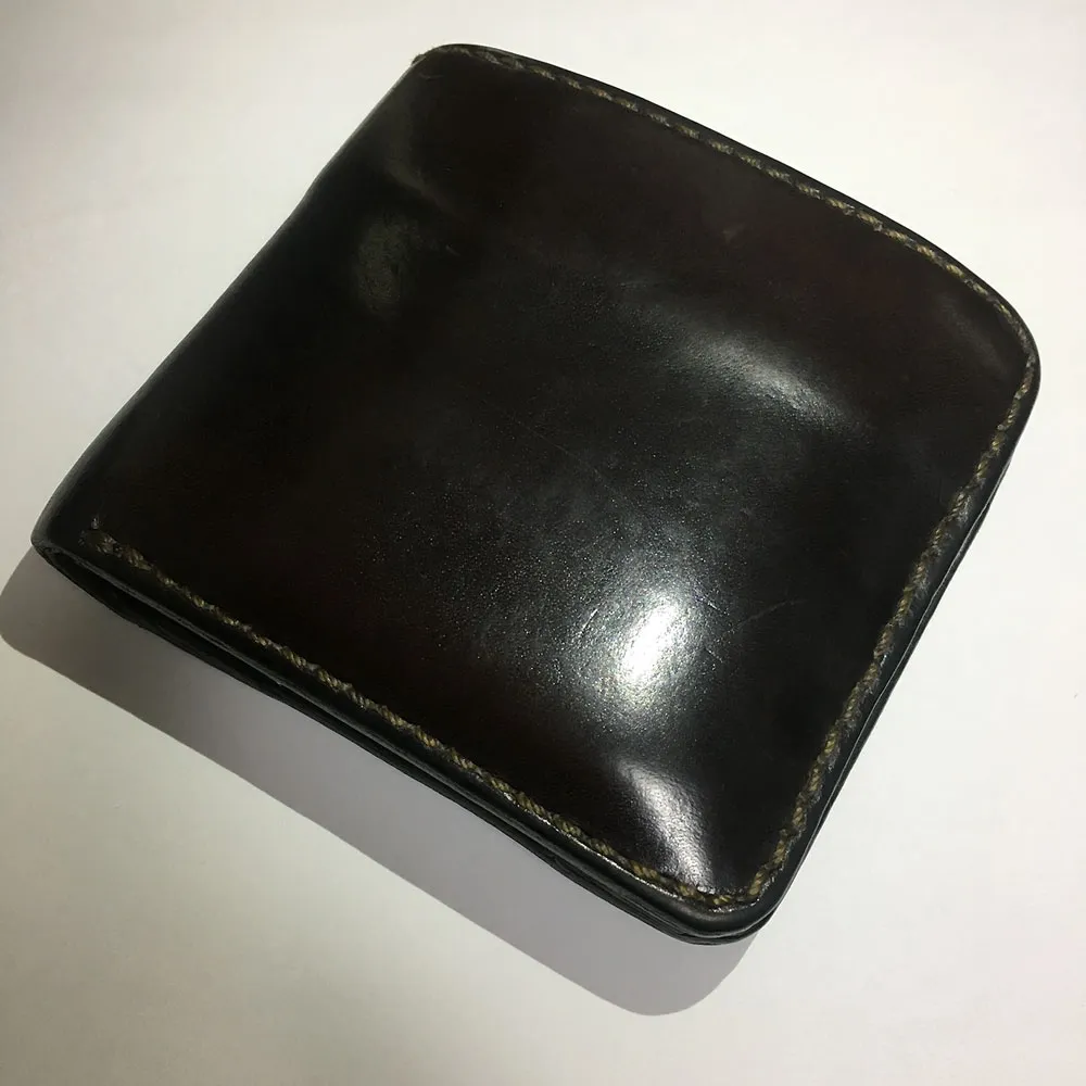 美品 HERZ ヘルツ 小型 二つ折り財布 BLACK HERZ - ヘルツ／HERZ 財布 ウォレット メンズ 男性 男性用