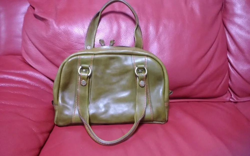 HERZ ミニボストンバッグ（WH-406） 革にウォッシュ加工を施した普段使いのミニボストン / 革鞄の