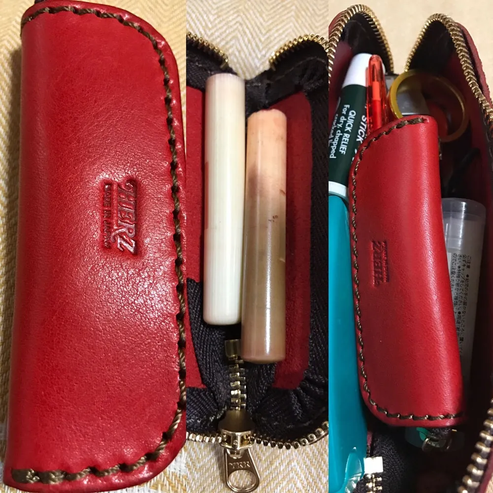 ソフトレザーで優しく包む本革の印鑑ケース / 革鞄のHERZ(ヘルツ)公式通販