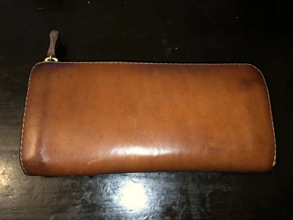 [ほぼ未使用] HERZ タンドー 黒 ラウンドジップ長財布 & キーケース ZONALe ゾナール 長財布 財布 本革 革 レザー メンズ レディース