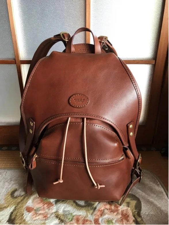 ✨HERZ ヒコーキのりリュック R-602 Lサイズ チョコ 日本製 ✨HERZ ヒコーキのりリュック R-602 Lサイズ チョコ 日本製