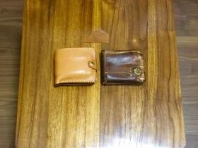 【HERZ】Titi wallet・チチウォレット（WS-9） コインケースが脱着できるユニークな二つ折り財布 / 革鞄のHERZ