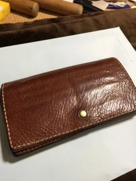 n*i様 HERZ　ジャバラ長財布(WL-107) n*i様 HERZ ジャバラ長財布(WL-107) 大胆な革使いが男らしい