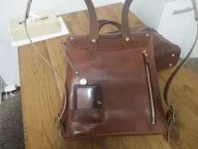 【HERZ】ベーシック二本ベルトリュック W(R-7) 特注仕様 HERZ] Recommended leather backpack for office workers! A