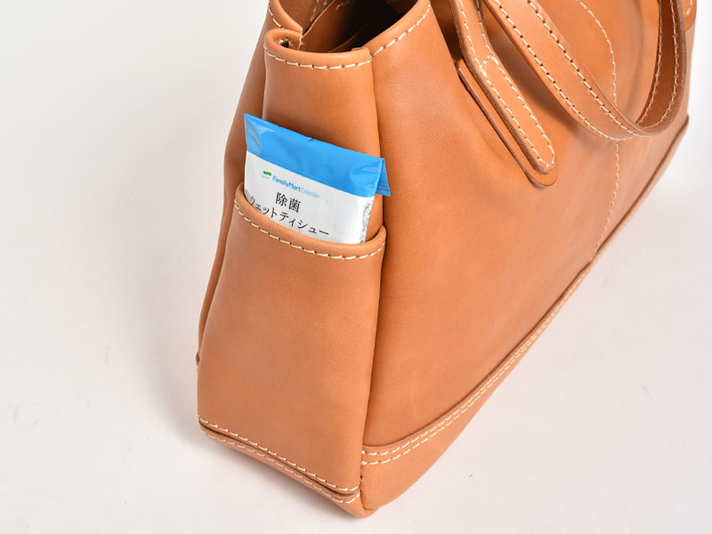 オンオフ問わずで使える横長レディーストートバッグ / 革鞄のHERZ