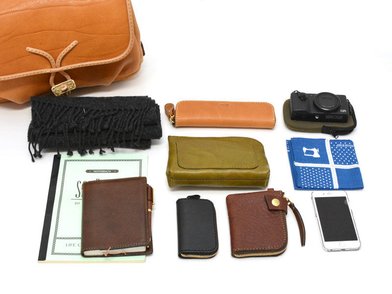 メッセンジャーバッグ(W-3)　SMサイズ収納物