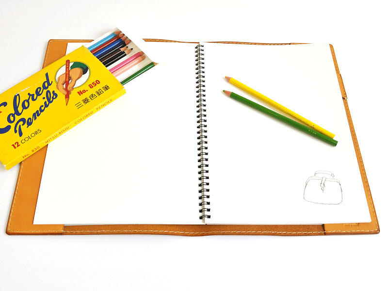 ノートカバー(KB-4-L)　XL　収納j例