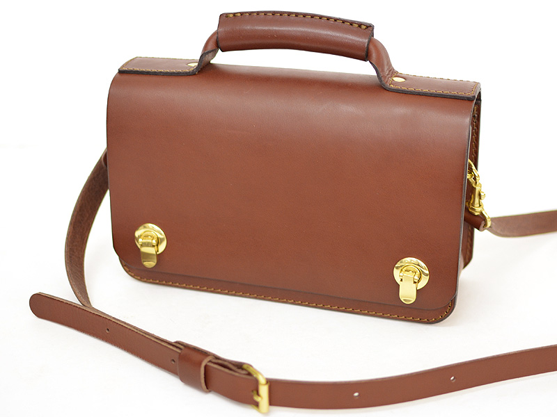 なおちゃんヘルツ 丸大おこし 2wayレザーショルダー＆ハンドバッグ 使いやすい丸大おこし留めの2wayミニバッグ / 革鞄のHERZ(ヘルツ)公式通販