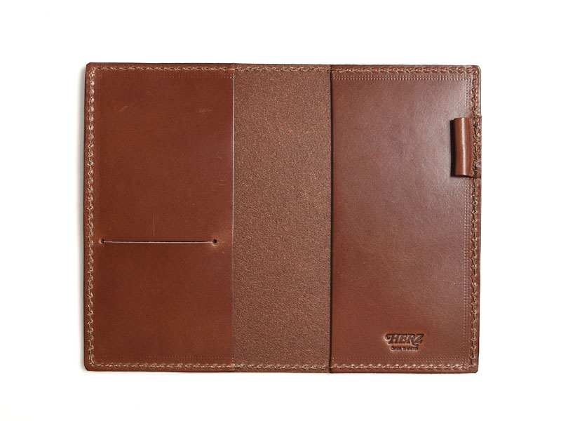 手帳カバー(KB-48)　チョコの見開き