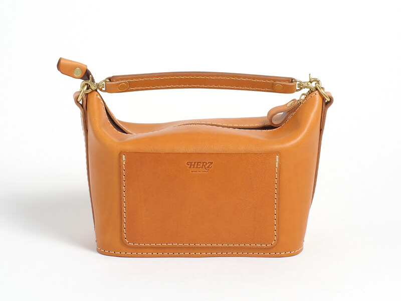 ⭐️美品⭐️　HERZ　ヘルツ　2way　ハンドバッグ　ファスナー式開閉 休日使いに最適なシンプルなソフト革2wayレディースバッグ / 革鞄の