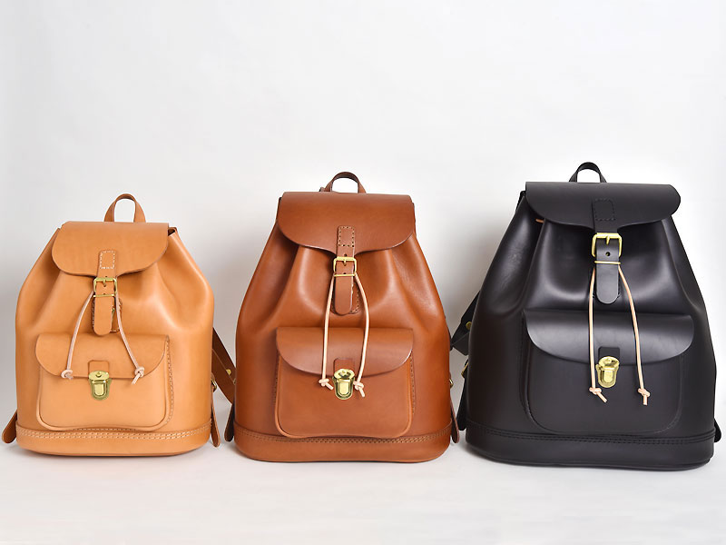 リュックの原型ともいえるスタンダードなレザーリュック / 革鞄のHERZ