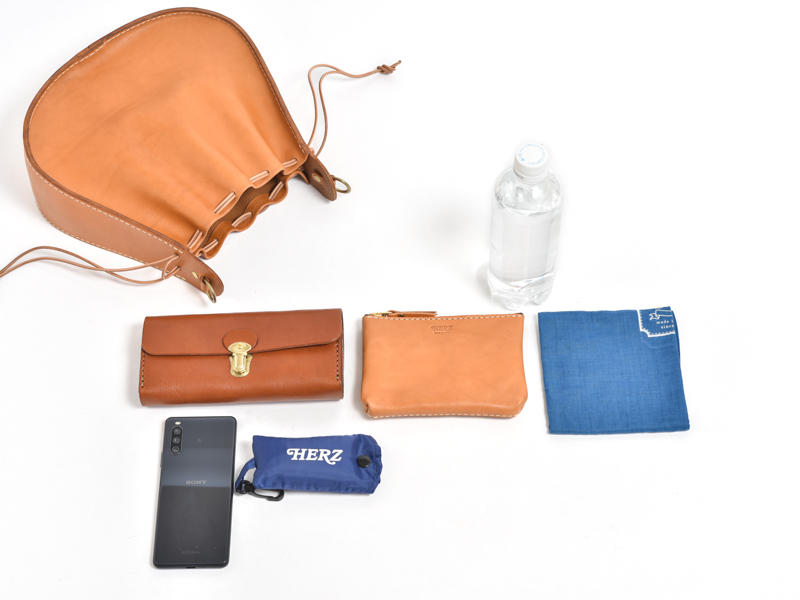 浴衣にもおすすめの巾着バッグ / 革鞄のHERZ(ヘルツ)公式通販