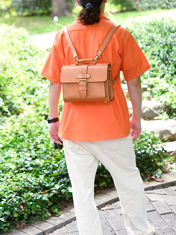 一本ベルト3wayミニサッチェルバッグ(ASB-2538)　メンズリュック