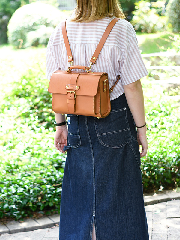 一本ベルト3wayミニサッチェルバッグ(ASB-2538)　レディースリュック1