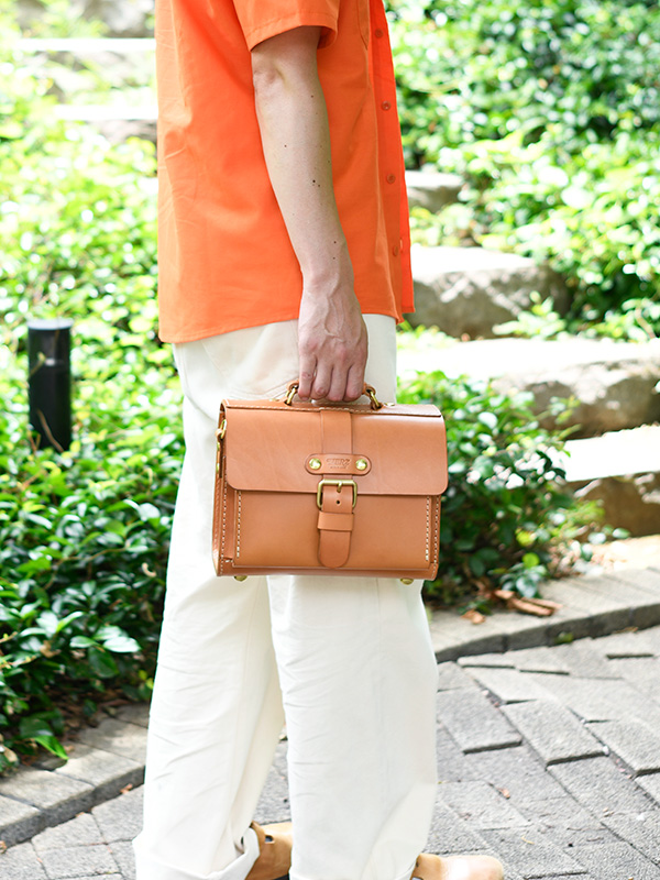 一本ベルト3wayミニサッチェルバッグ(ASB-2538)　メンズ手持ち