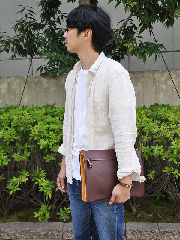 リバーシブルショルダーバッグ・ワイドタイプ(CK-125)　メンズ手持ち