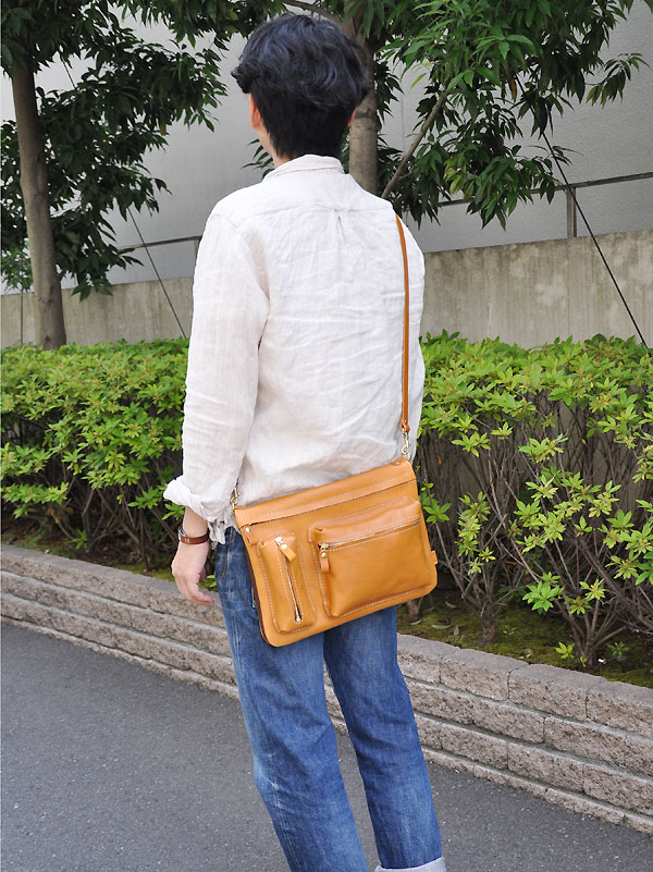 リバーシブルショルダーバッグ・ワイドタイプ(CK-125)　メンズ斜め掛け