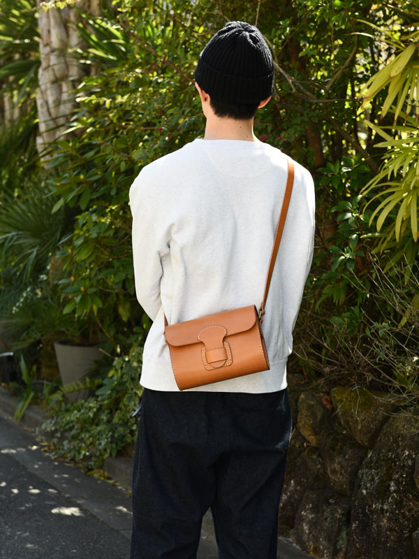 太ベルト・ショルダーポシェット(CP-1)　メンズ斜め掛け