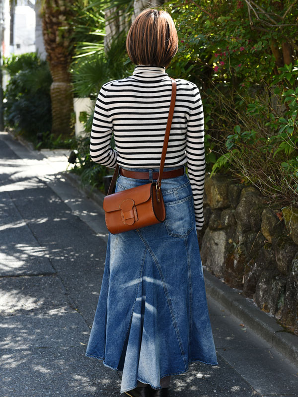 太ベルト・ショルダーポシェット(CP-1)　レディース着用