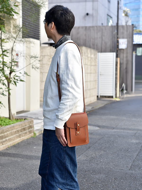 お散歩ショルダー(CP-52)　Mサイズチョコメンズ肩掛け