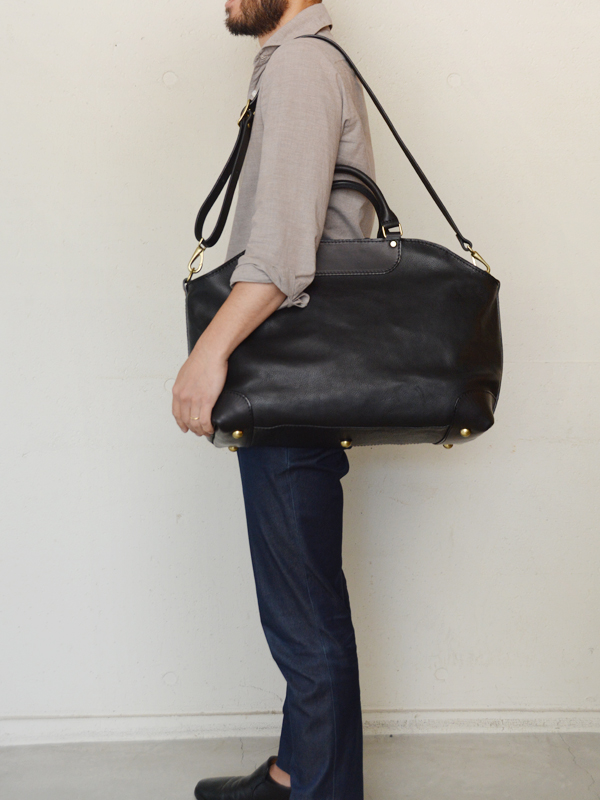 2wayボストンバッグ(G-63)　ブラック　男性モデル