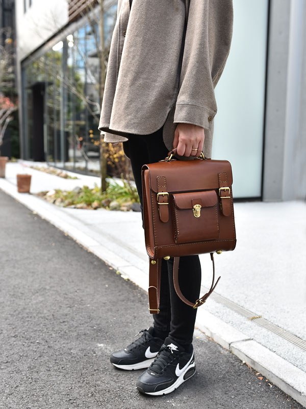 パルガミニリュック(R-24)　チョコレディース手持ち