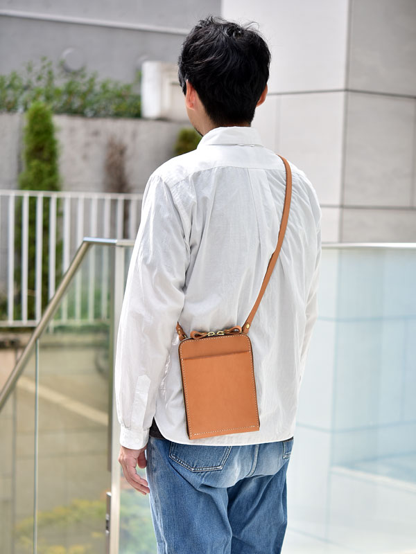 タテ型ウォレットショルダー(AI-2341)　メンズ斜め掛け