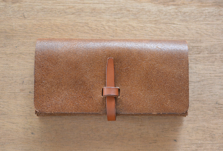 herz organ 　ベルト　長財布 リバースレザーの両面を活かした一本ベルトの長財布 / 革鞄のHERZ