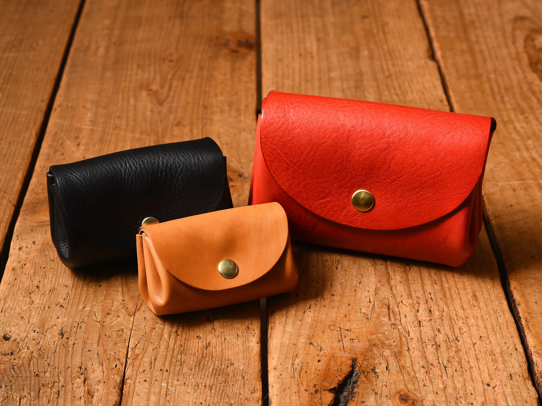 HERZ ふっくらフォルムの小銭入れ kk-33 ジャバラマチで大きく開くふっくらフォルムの小銭入れ / 革鞄の