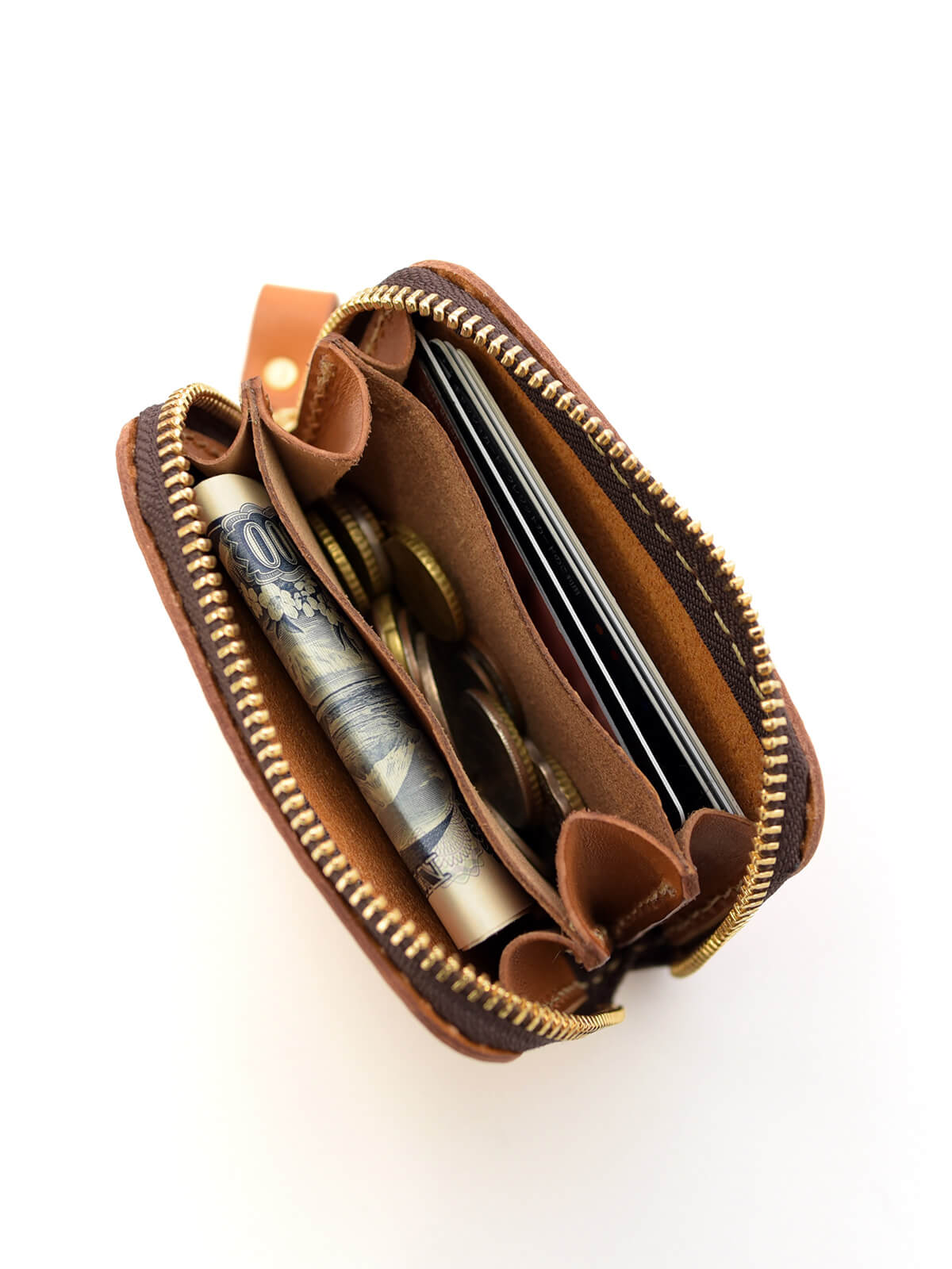 ■新品未使用■Herz コンパクト財布　特注KK-59 グリーン □新品未使用□Herz コンパクト財布 特注KK-59 グリーン ダーク