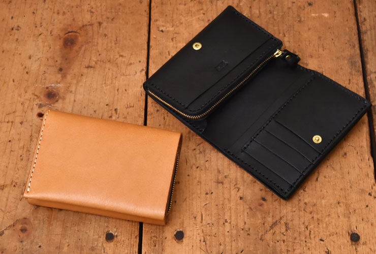 新品 未使用 HERZ ヘルツ ミドルウォレット 本革 レザー グリーン アイビーグレイ特別仕様のミドルウォレット「革鞄のHERZ(ヘルツ