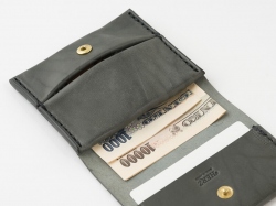 【数量限定】スミクロ馬革のパクパクコインケース(NSA-60)　小銭入れ裏のポケット