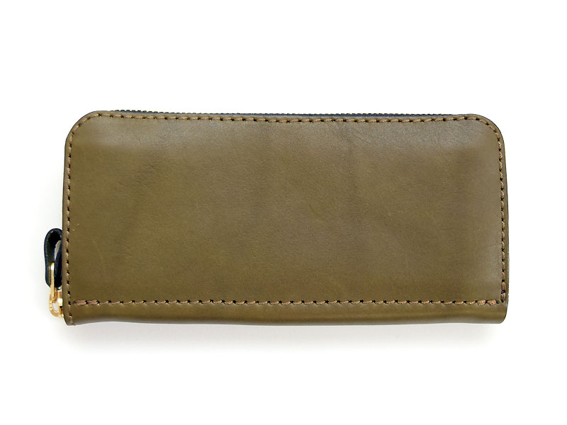 5か所の収納スペースで一番人気のファスナー式の本革長財布「革鞄の 