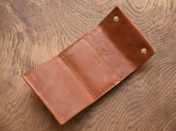 三つ折り小型財布(GS-44)　ホック2つ仕様
