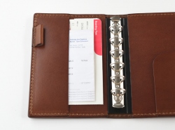 ミニ6穴システム手帳カバー(KB-8)　左ポケット