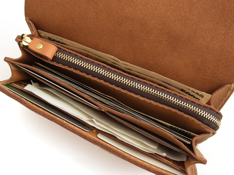 アコーディオンウォレットはジャバラマチで多収納な本革長財布「革鞄の 