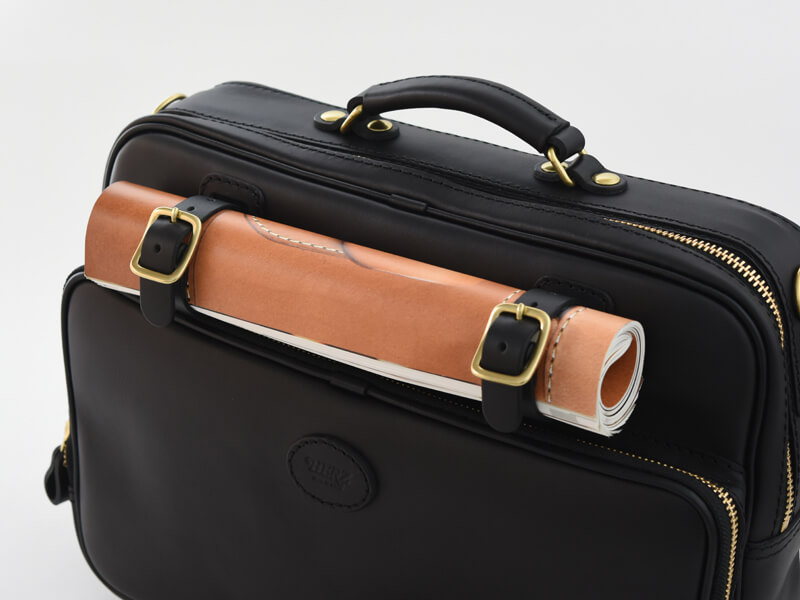使い勝手の良いファスナータイプの2way本革ビジネスバッグ「革鞄のHERZ 