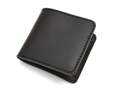 二つ折り財布(WS-8)　ブラック