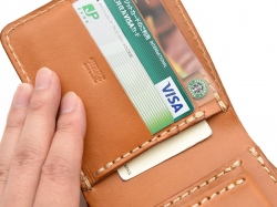 二つ折り財布(WS-8)　カードケース下ポケット