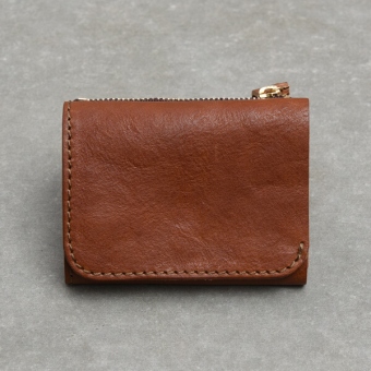 小銭・お札・カードがコンパクトに収納できる小型のレザーミニ財布「革 