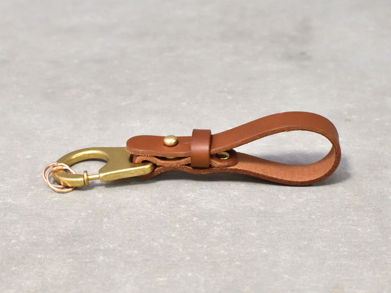 真鍮金具を使用したシンプルなキーホルダー「革鞄のHERZ(ヘルツ)公式通販」