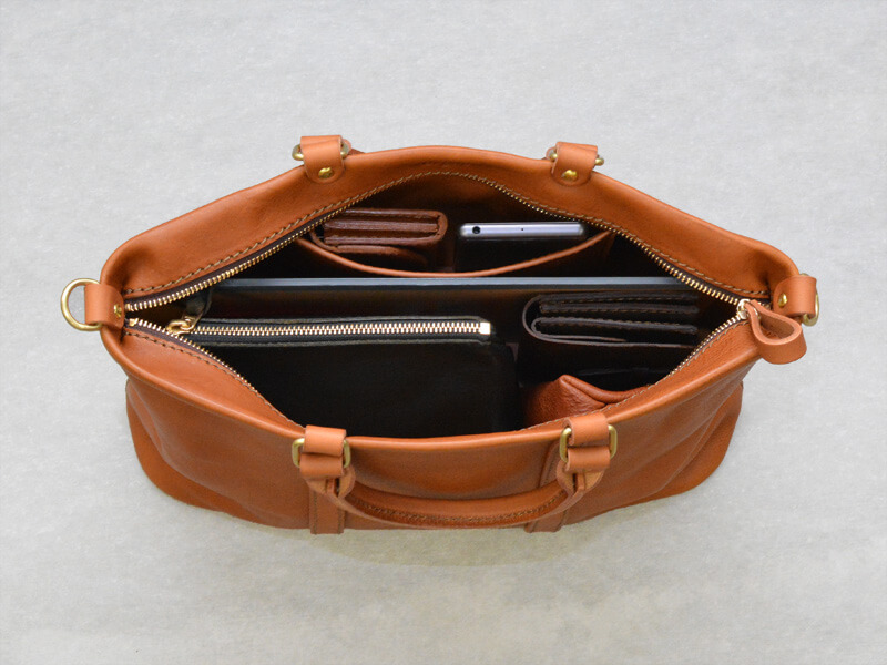 ビジネスバッグとしても使えるファスナー式の2wayトートバッグ「革鞄のHERZ(ヘルツ)公式通販」