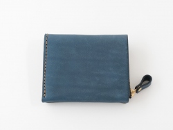 【デニムブルー特別仕様】小型の二つ折り財布(NSA-24)　後面