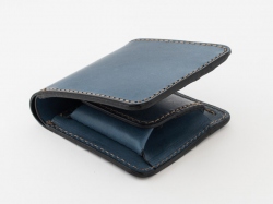 【デニムブルー特別仕様】二つ折り財布(NSA-29)　側面