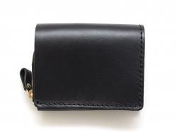 小型の二つ折り財布(WS-64)　ブラック