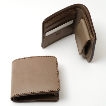 【グレー特別仕様】二つ折り財布(WS-8)
