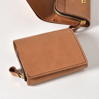 【カフェモカ特別仕様】小型の二つ折り財布(NSA-56)